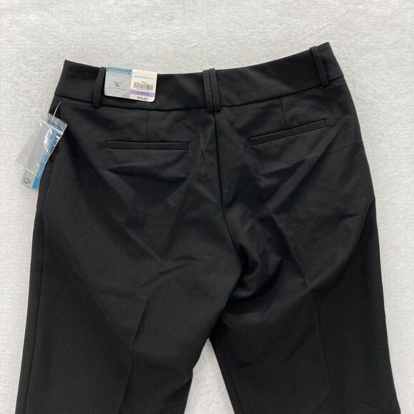 Worthington Modern Fit Pants Women's 12P Petite Black Cuffed Capri Stretch NWT - Picture 9 of 11